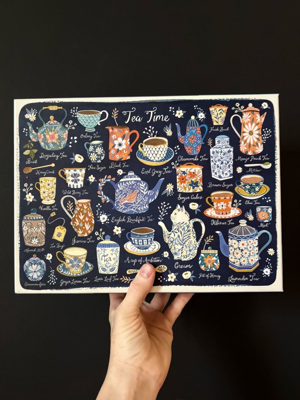 Galison Tea Time 1000 Piece Jigsaw Puzzle
